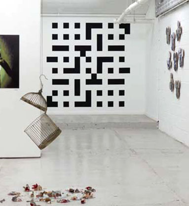 Philip Bradshaw, Installation view, CC605, Wall painting, If This